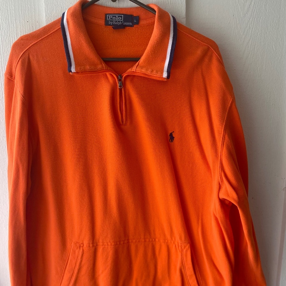 Polo Ralph Lauren sweat shirt with collar.